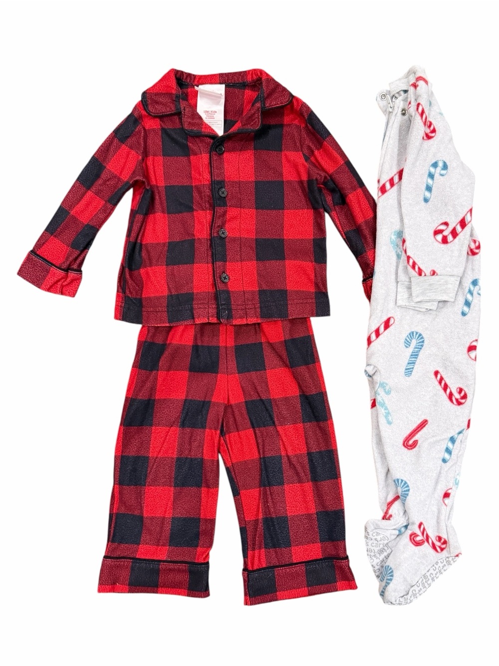 12M Pajamas Bundle Lot Of Two Christmas Holiday PJs